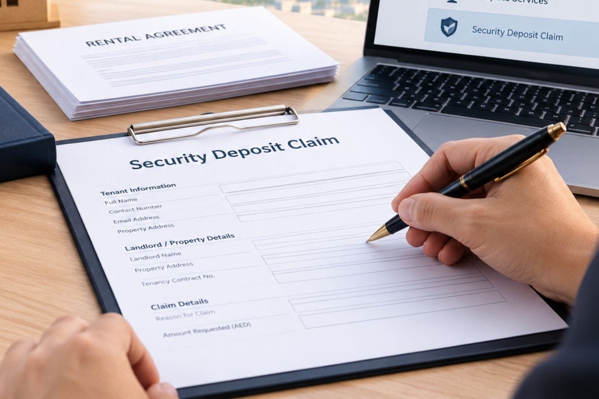 file a security deposit claim In dubai